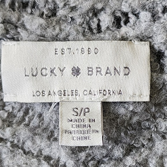 Lucky Brand Cocoon‎ Cardigan Womens Small Wool Blend Open Front Oversize Slouchy - Picture 9 of 14